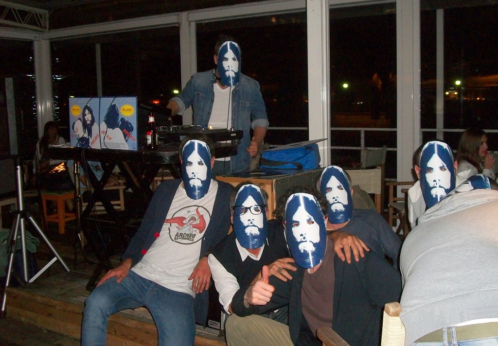Manu's DJ crew in Toni masks